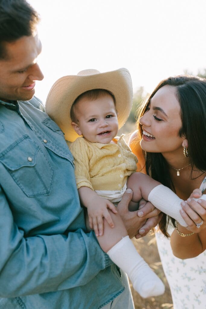 Outdoor family session in Ventura County at Newbury Park