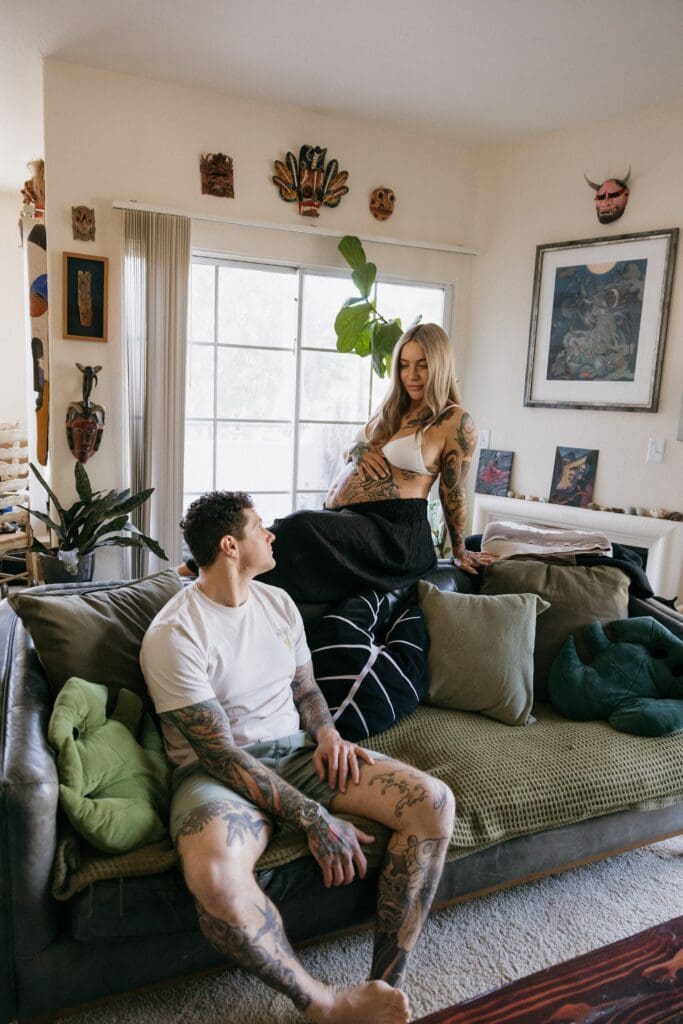 Ventura County family photos in an at home session