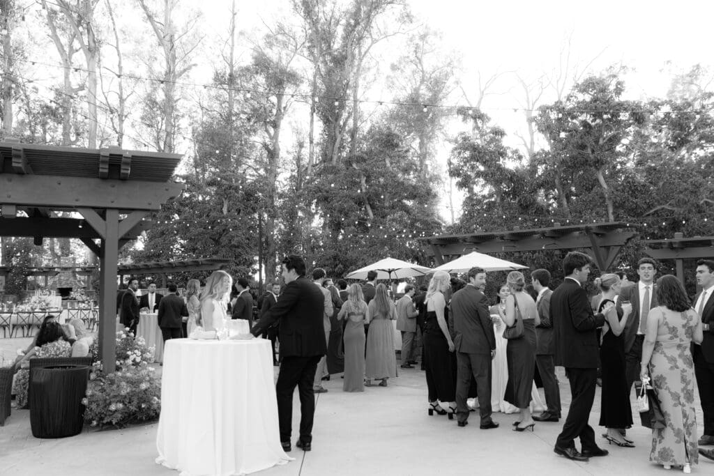 Cocktail hour at Walnut Grove in Ventura, CA