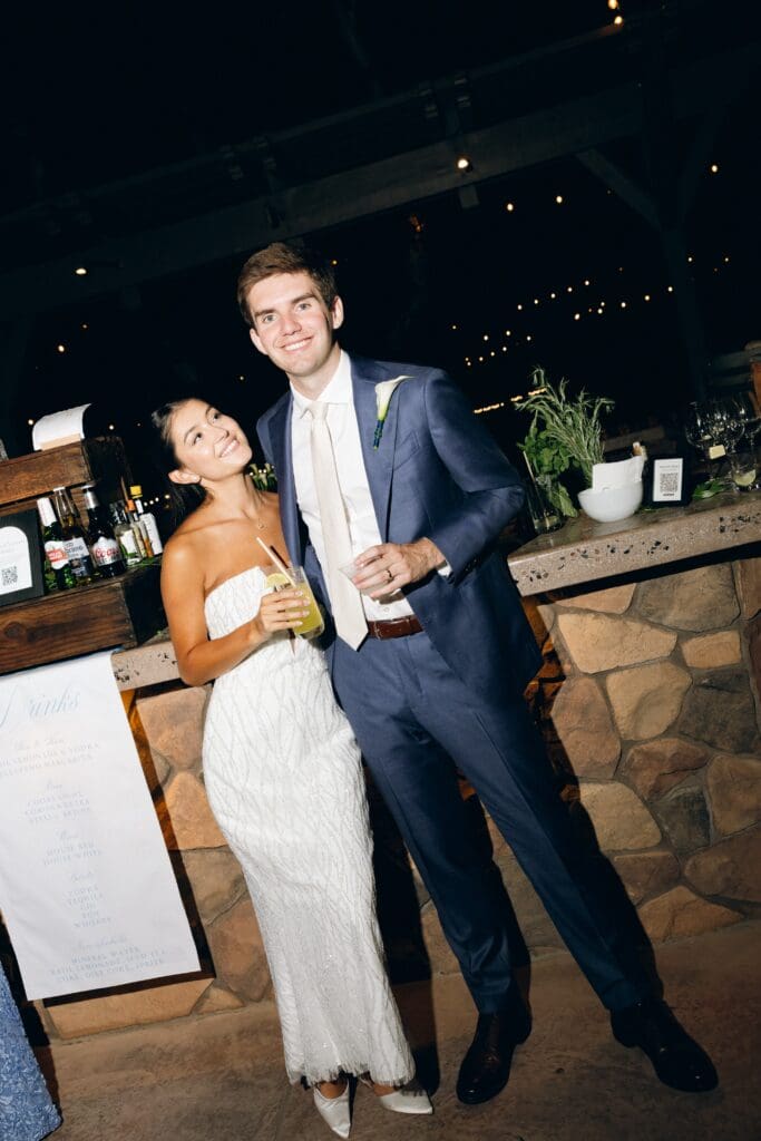 Outdoor wedding reception in Ventura County at Walnut Grove