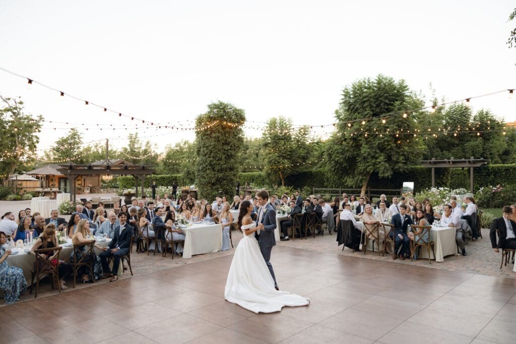 Ventura County wedding reception at Walnut Grove